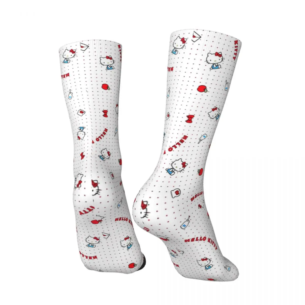 Мужские носки чулки Hello Kitty Sanrio зимние забавные средние мягкие уличные