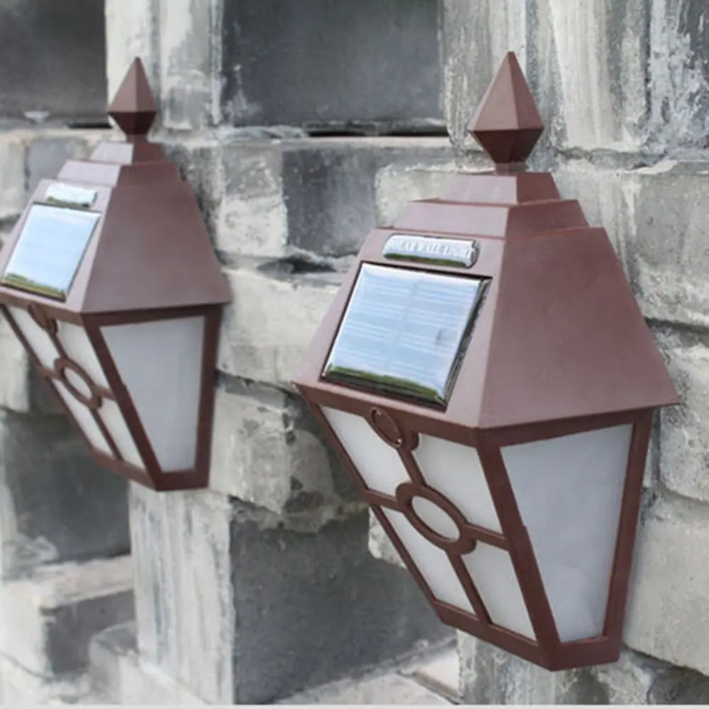 

Porch Lights Ground Lamp Garden Decor Decoration Lamp Landscape Lighting Solar Fence Lights Hexagon Wall Lights