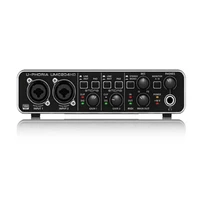 for behringer umc204hd sound card audio interface recording independent external sound card midi live broadcast