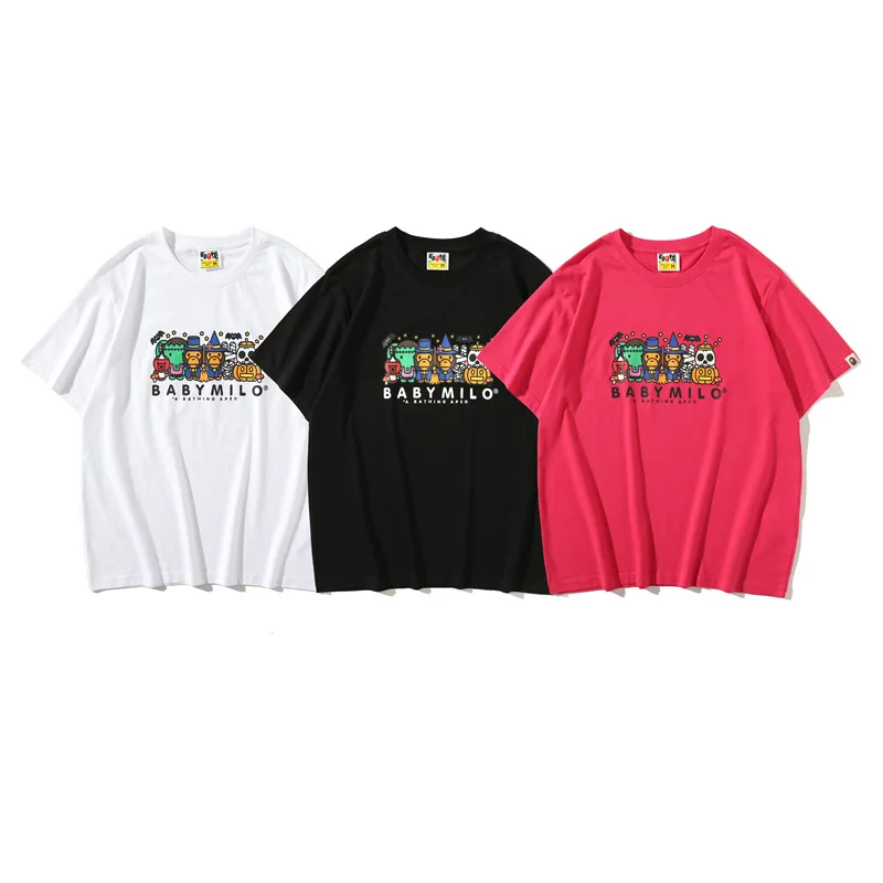 

BAPE Mens Summer Tshirts Print Short Sleeve Tee Clothes 2022 New Female Beach Tops High Quality Casual Cotton T-Shirt Camisetas