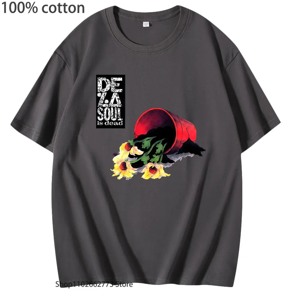 

De La Soul Is Dead Graphic Tshirt Women Casual Anime Manga T-shirts 100% Cotton Short Sleeve Tees Men/women Streetwear Kpop Tops