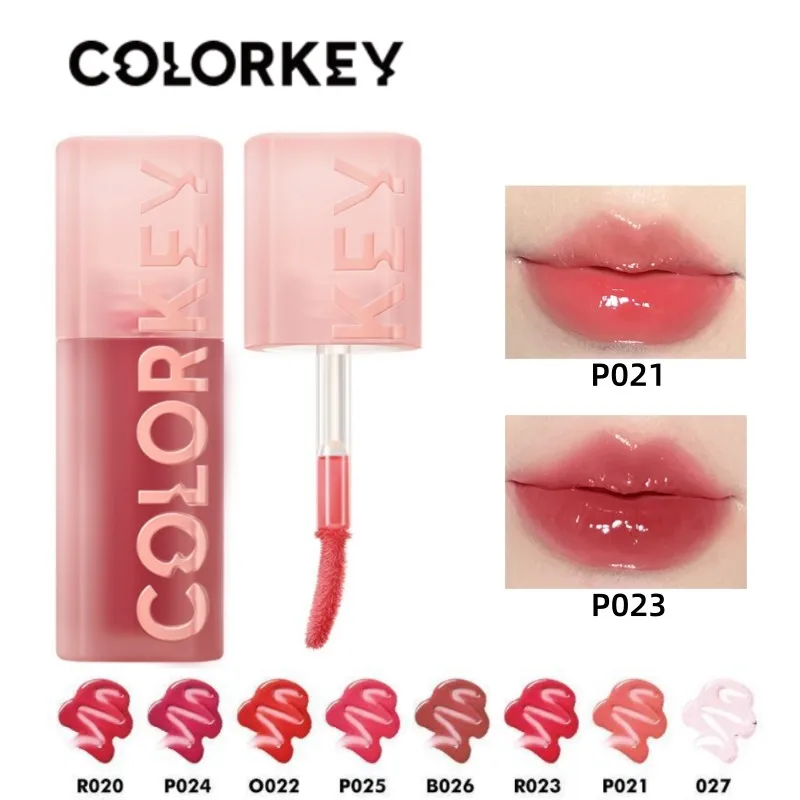 

Colorkey Water Wave Lip Glaze Lip Mirror Essence Lip Glaze Women's Red Lip Honey Makeup Cosmetics