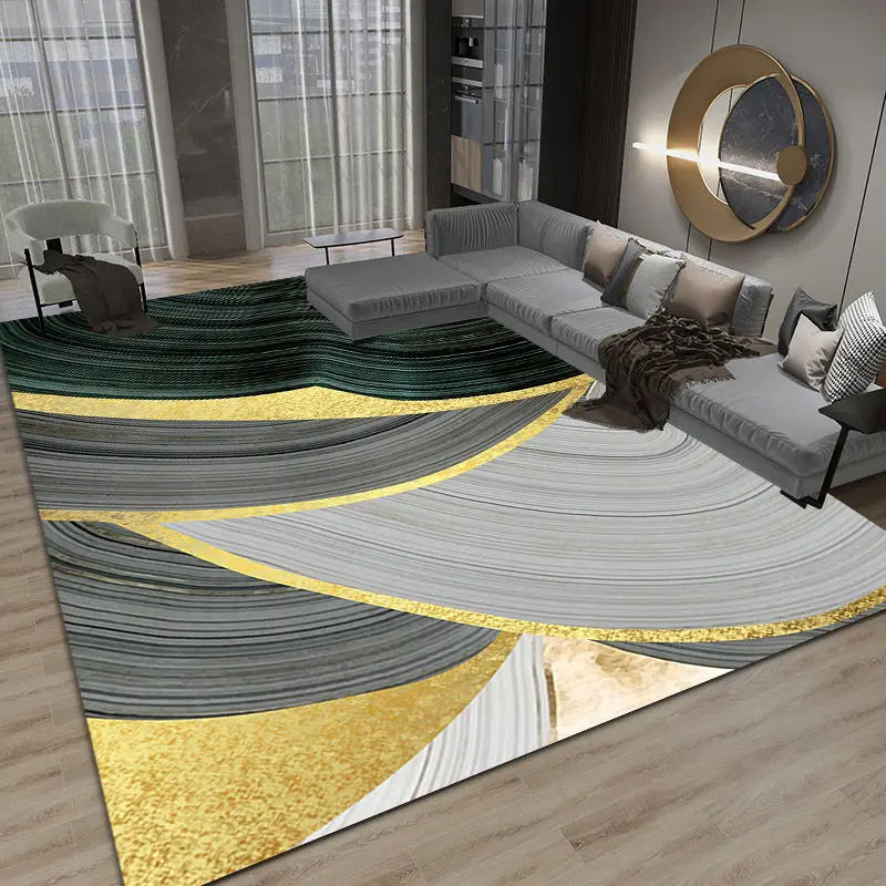 

Modern Minimalist Carpet Home Decoration Living Room Rug Geometric Printing Study Coffee Table Mat Bedroom Kitchen Non-slip Rugs