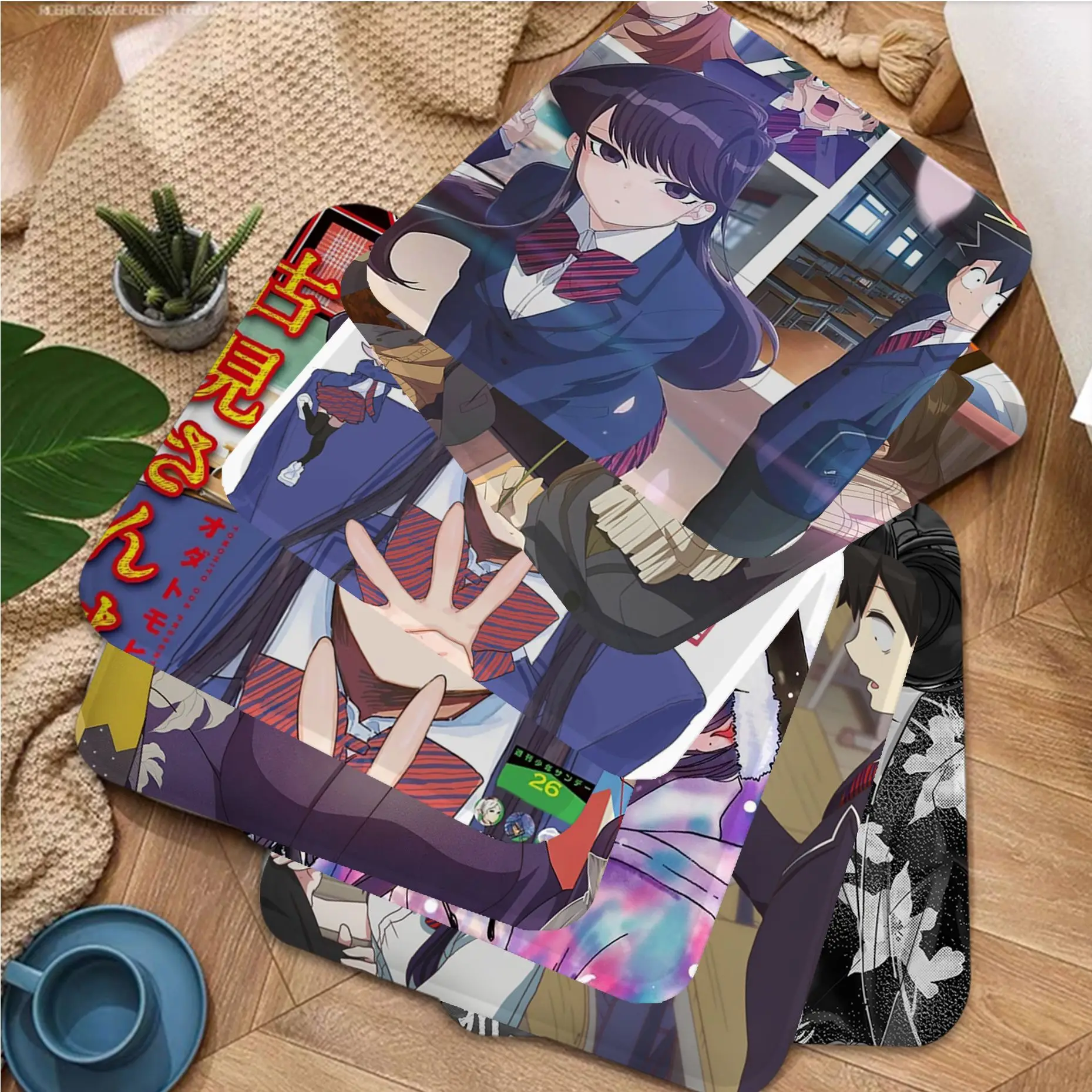 

Komyushou Desu Anime Four Seasons Plush Cushion Home Back Cushion Soft Comfortable 50x50cm Stool Seat Mat