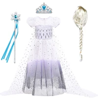 children princess vestidos little girls frozen 2 pageant snowflake clothing kids dance fancy costume birthday sequin clothes