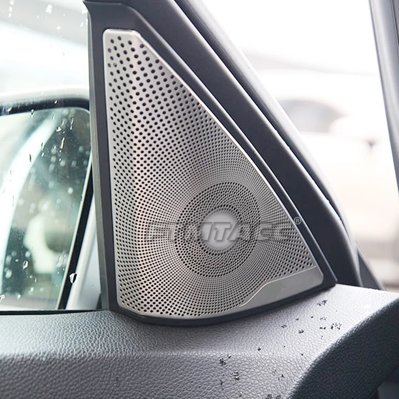 

Accessories For Mercedes Benz C class w204 c180 c200 Car Interior Door Audio Speaker Loudspeaker Trim Cover Stiker Car-Styling
