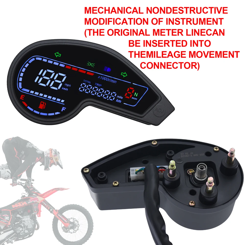 

Motorcycl Honda NXR150 NXR125 Bros 2003-2014 CRV Digital LED Odometer Speedometer Tachometer XR150 GY200 Mexico Brazil Colombia