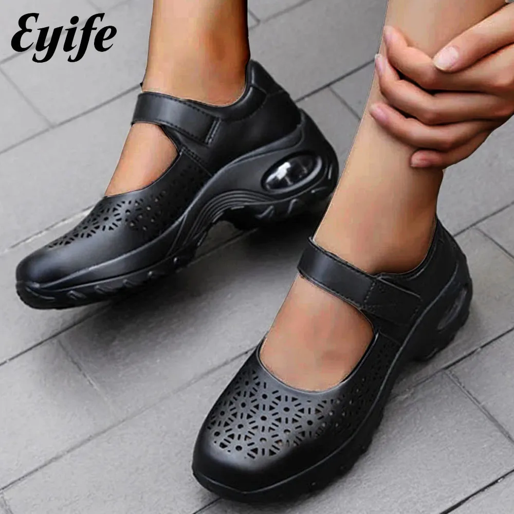 

Женские повседневные туфли на липучке, удобные лоферы больших размеров 35-42, обувь для бега и прогулок, весна-лето 2023