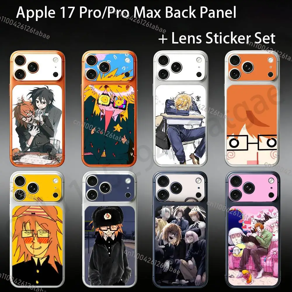 Фото Защитная матовая пленка R-Ranfren Randal от отпечатков пальцев для iPhone 17 Pro/Pro Max с наклейкой на камеру и задней панелью (наклейка-пленка) №1