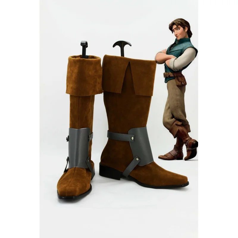 

Tangled Prince Flynn Rider Cosplay Boots Shoes For Costume Halloween Carnival European Size