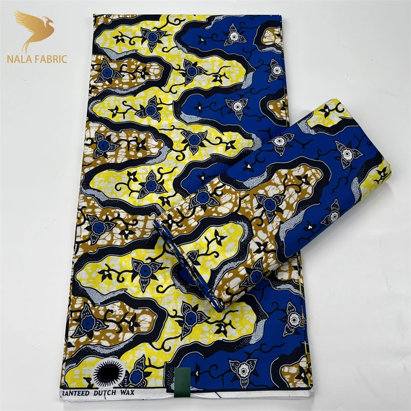 2022 Netherlands Veritable Design African Nigerian Ankara Holland African  Fabric Wax Super Gold Print Waxi Tissu Dutch Original