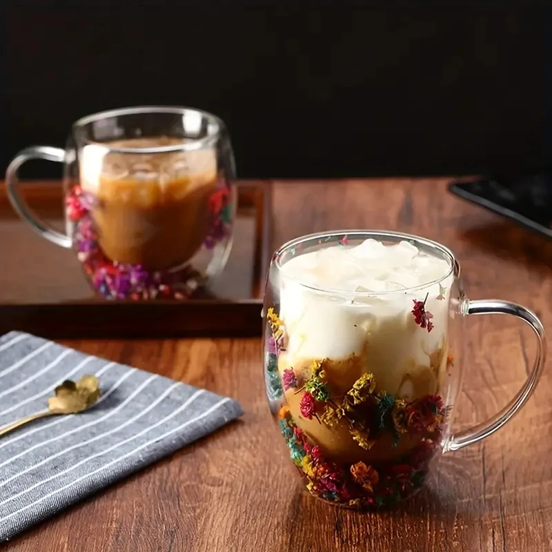 11 83 унций двухслойная стеклянная кофейная чашка для капучино чая эспрессо латте