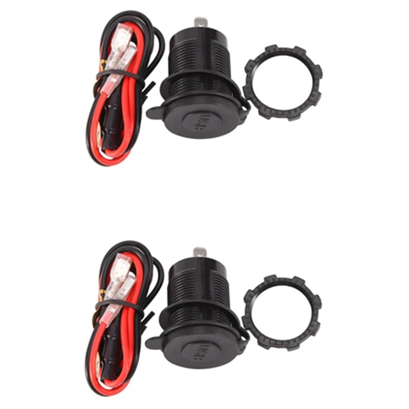 

Быстрое зарядное устройство USB 12 в 36 Вт с выключателем, 2 комплекта, для лодок, мотоциклов, грузовиков, тележек для гольфа, зеленого цвета