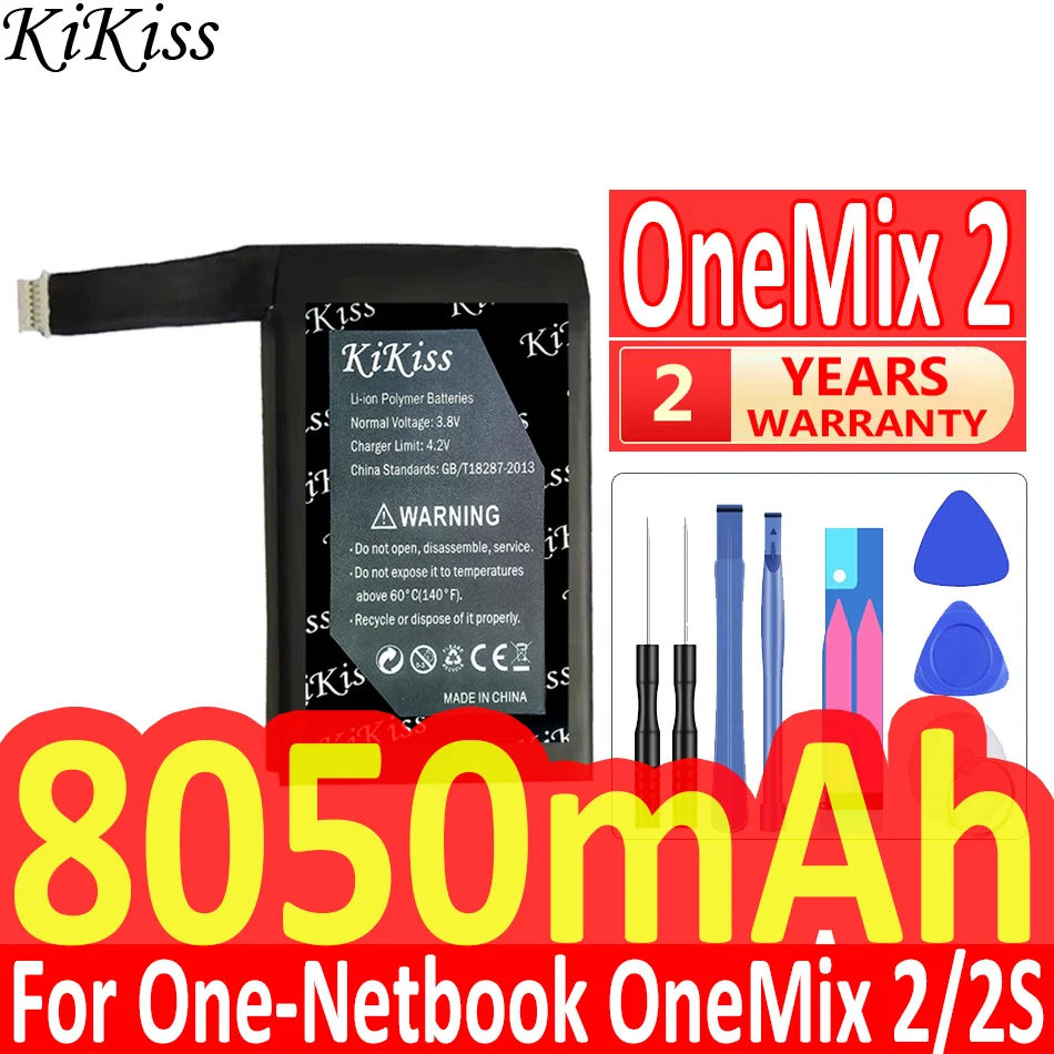 

KiKiss OneMix 2 8050mAh Battery For One-Netbook OneMix 2S OneMix2S 356585 Notebook Li-ion Bateria + Free Tools