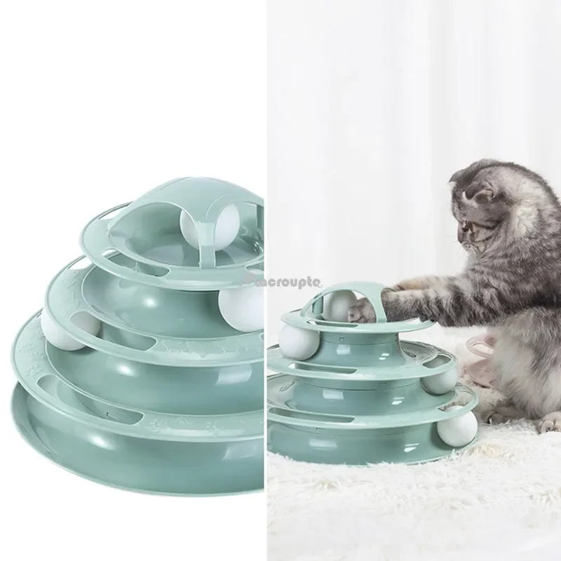 

Tracks Cat Levels Plate Tower Cat Products Tunnel Pet 3/4 Toy Training Cats Cat Tower Interactive Intelligence Toys Amusement