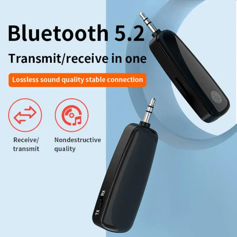 

Bluetooth-compatible 5.2 Receiver Transmitter 3.5AUX Car Stereo Hands-free Call TF Card Audio Player