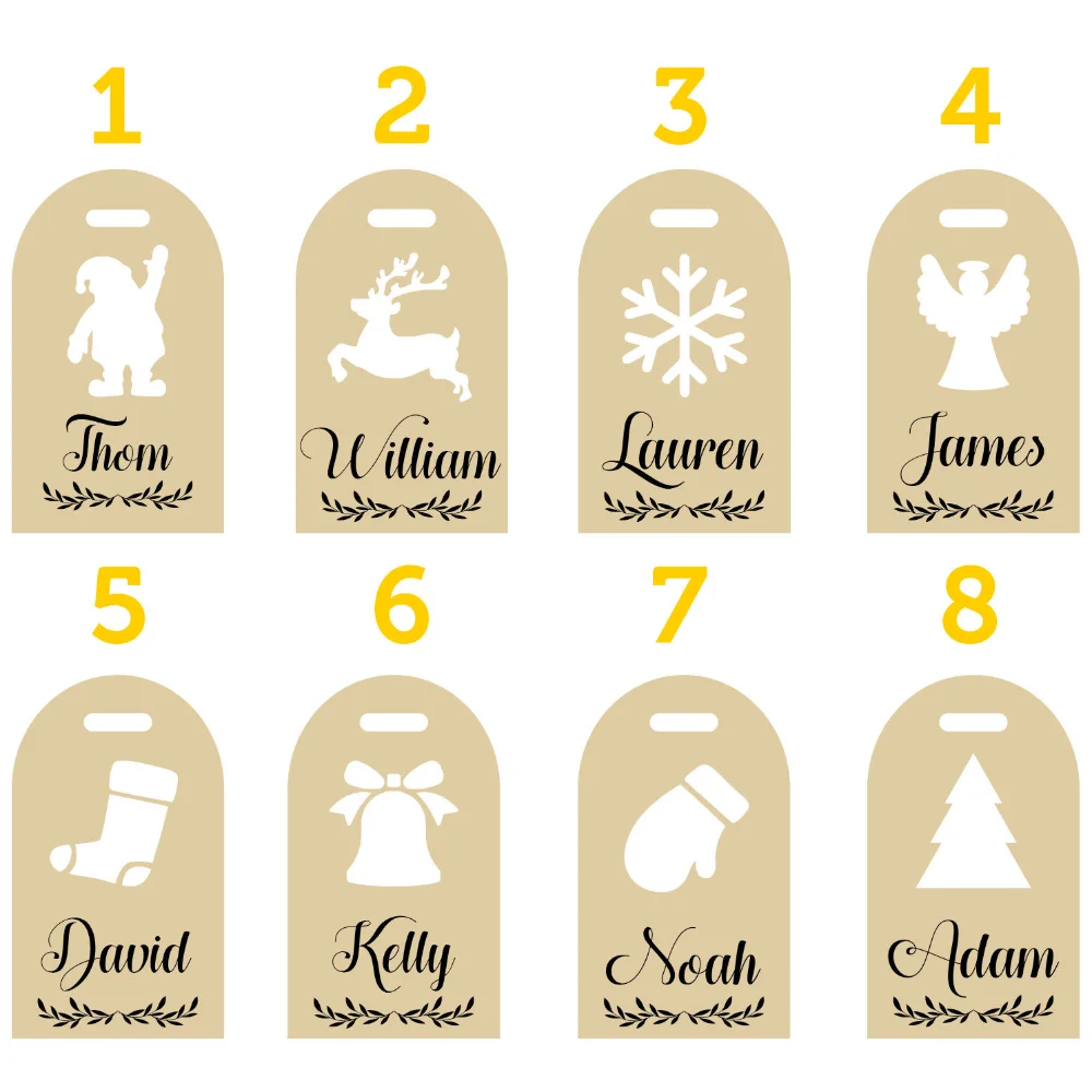 5/10/20 шт. новогодние Деревянные Подвески для ёлки