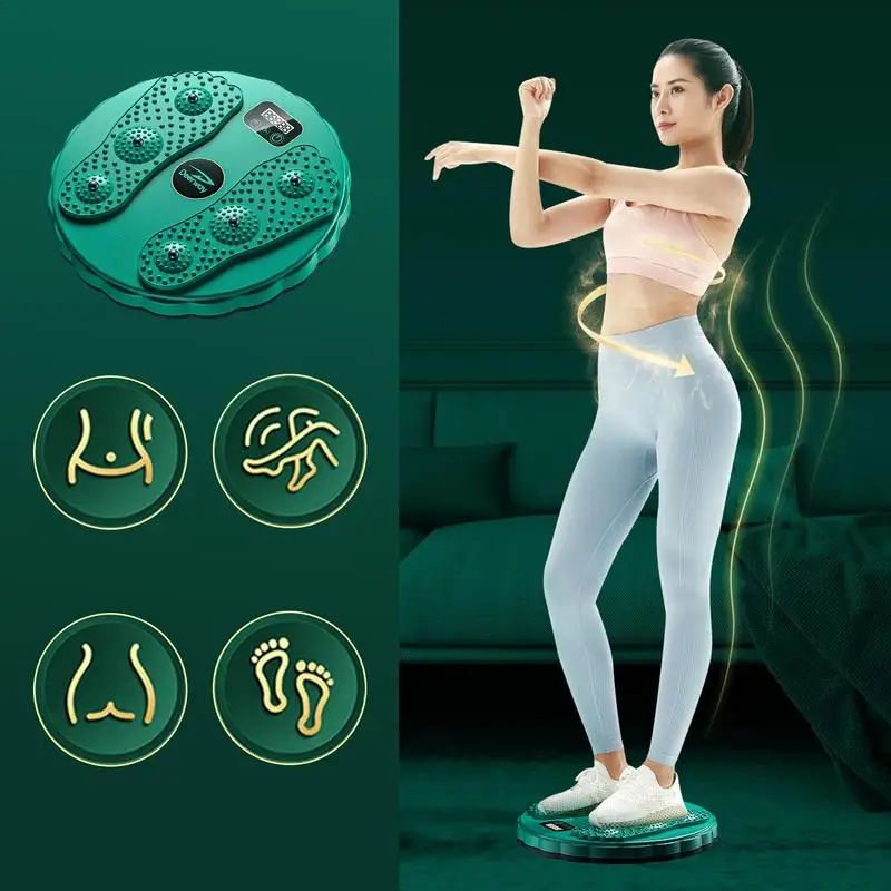 Фото Диск для скручивания талии, доска для фитнеса, тренажер для похудения, магнитная массажная пластина для сгибания, твистер, нескользящая основа, оборудование для тренировок №3