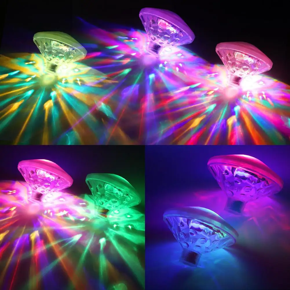 

Led Water Projection Light 8 Modes Ip67 Waterproof Colorful Floating Luminous Pond Pool Landscape Decorative Kids Bathtub Lamp