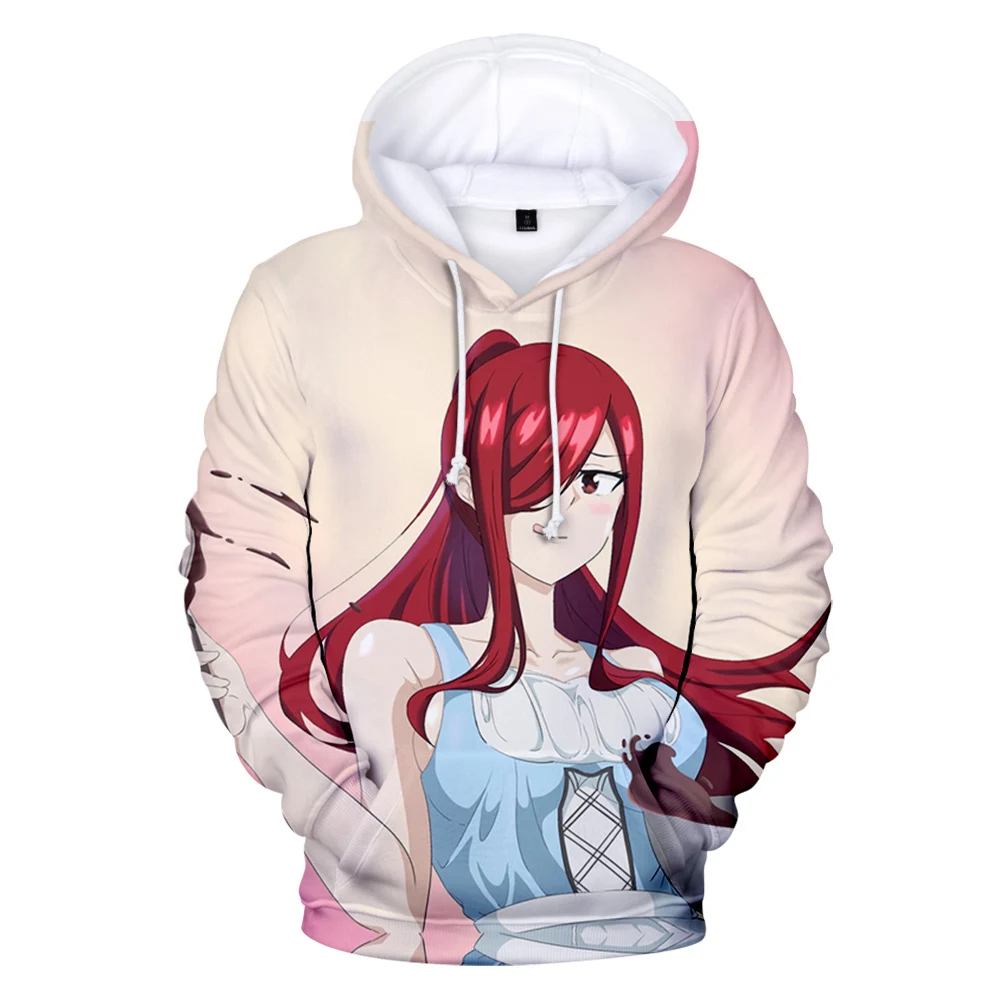 FAIRY TAIL Anime Loose Clothing Tops Hoodie Fashion Coats Men's Women's 3D Hoodies Streetwear Pullover Youthful Child Couples |