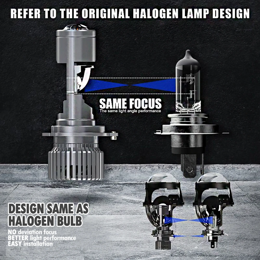Мини-линза для автомобильной фары 1 0 дюйма 100 Вт