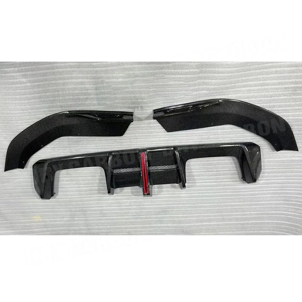 Задний диффузор из сухого углеродного волокна спойлер со светодиодной