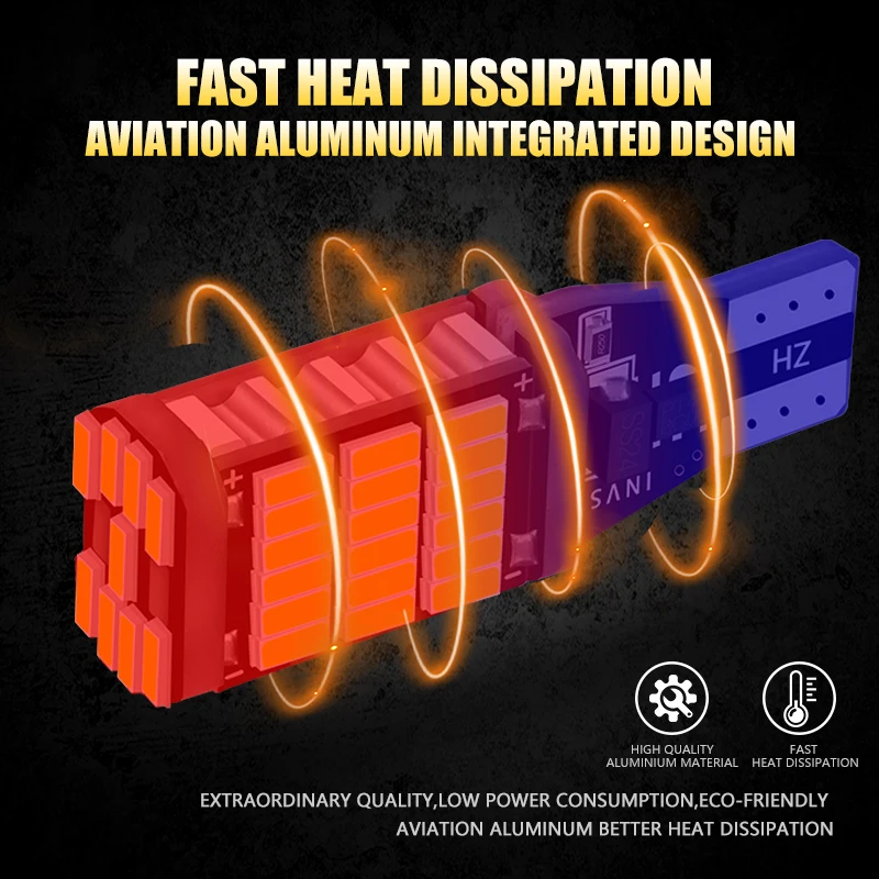 Автомобисветильник T15 W16W 2 шт. Canbus без ошибок 4014SMD аксессуары для салона