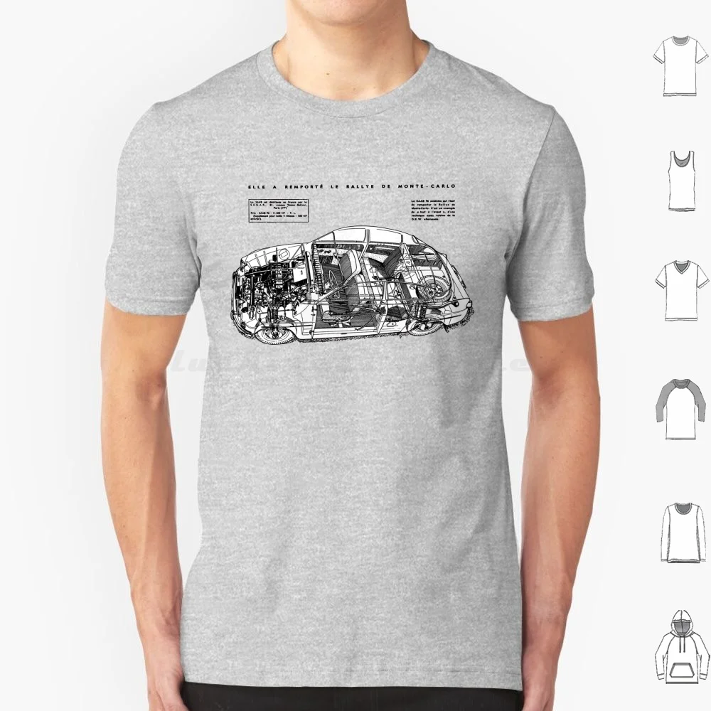Saab 96 T Shirt 6xl Cotton Cool Tee Saab 96 Saab 99 Saab 900 Saab 96 Turbo Sweden Swedish Scandinavia Scandinavian 1950s 1960s