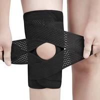 1pc sports fitness pressurized elastic kneepad knee pads men women arthritis joints protector volleyball brace protector gear