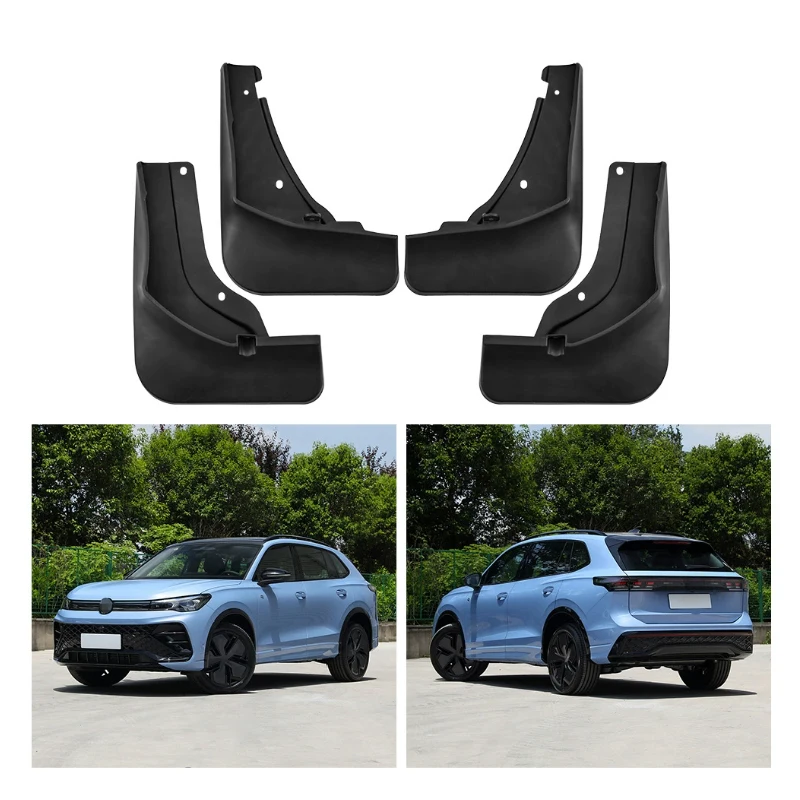 

Автомобильный брызговик для Volkswagen VW Tiguan L Pro R-Line 2024 ~ 2026 ABS крыло двери брызговик переднего и заднего колеса автоаксессуары