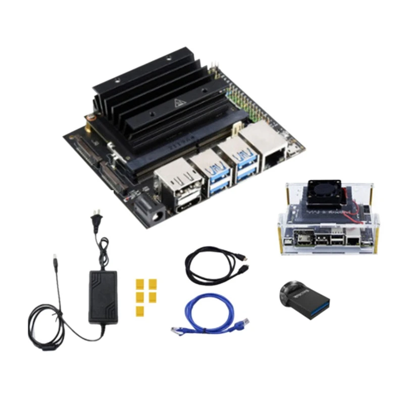 

For Jetson Nano 4GB Developer AI Artificial Intelligence Development Board DIY Module With Network Cable US Plug