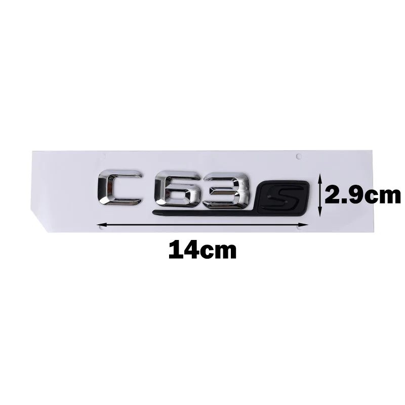 Тюнинг автомобиля для Mercedes Benz AMG C Class W204 W205 C63 C63S Буквенный логотип 3D наклейка из ABS