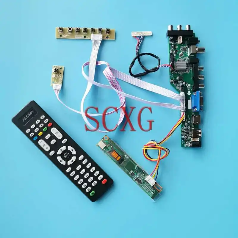 

Плата цифрового драйвера QD15TL04 QD15TL07 QD15TL09 3663 DVB USB HDMI-совместимая VGA AV RF 1-CCFL 1280*800 комплект 15,4 "LVDS 30 Pin
