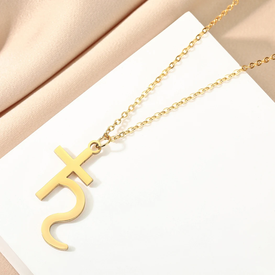 

CHENGXUN Dainty Saturn Planet Pendant Necklace for Women Girl Stainless Steel Celestial Saturn Charm Neck Chain BFF Jewelry Gift