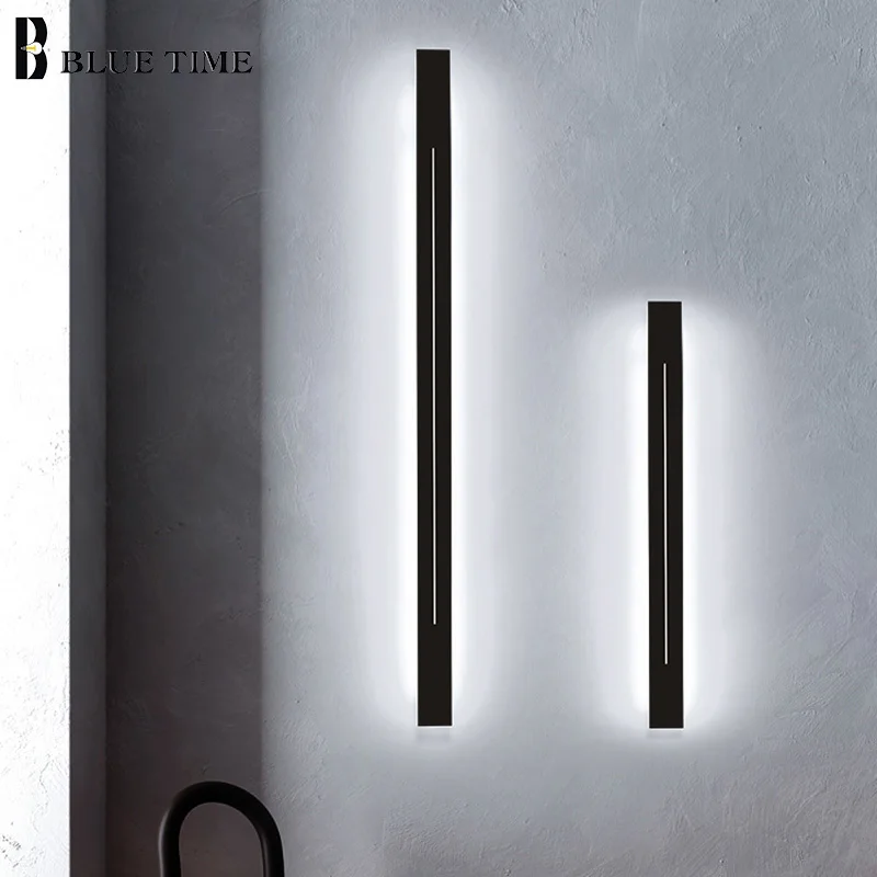 

New Simple LED Wall Lamp for Living Room TV Background Wall Bedroom Bedside Lamp Home Lighting Wall Light 60cm 80cm 100cm 120cm