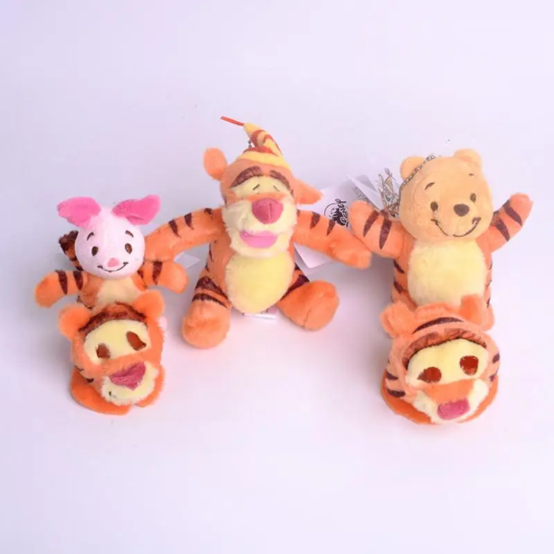 

Игрушка плюшевая в виде героев мультфильма Disney, милый креативный головной убор, свинка, пух, медведь, Винни, COS, тигр, брелок, плюшевая подвеск...
