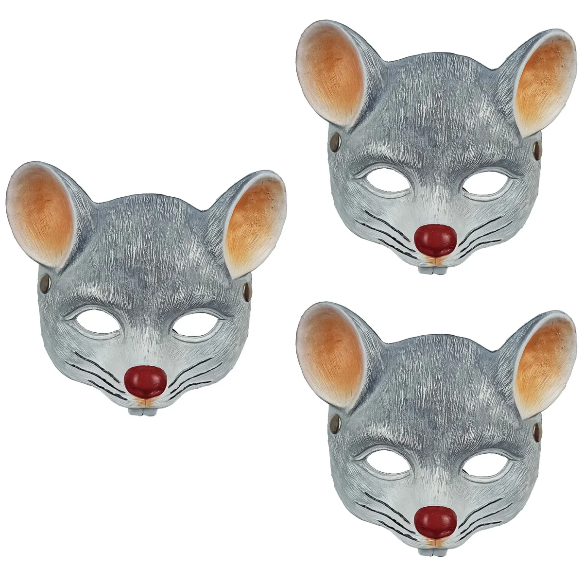 

3 Pcs Face Maskes Animal Cosplay Costume Hood 3D Mask Costume Party Supplies Cospaly Mask Child
