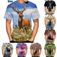 new funny tshirts animal deer menwomen 3d print t shirts casual short sleeve harajuku style tshirt streetwear summer tops