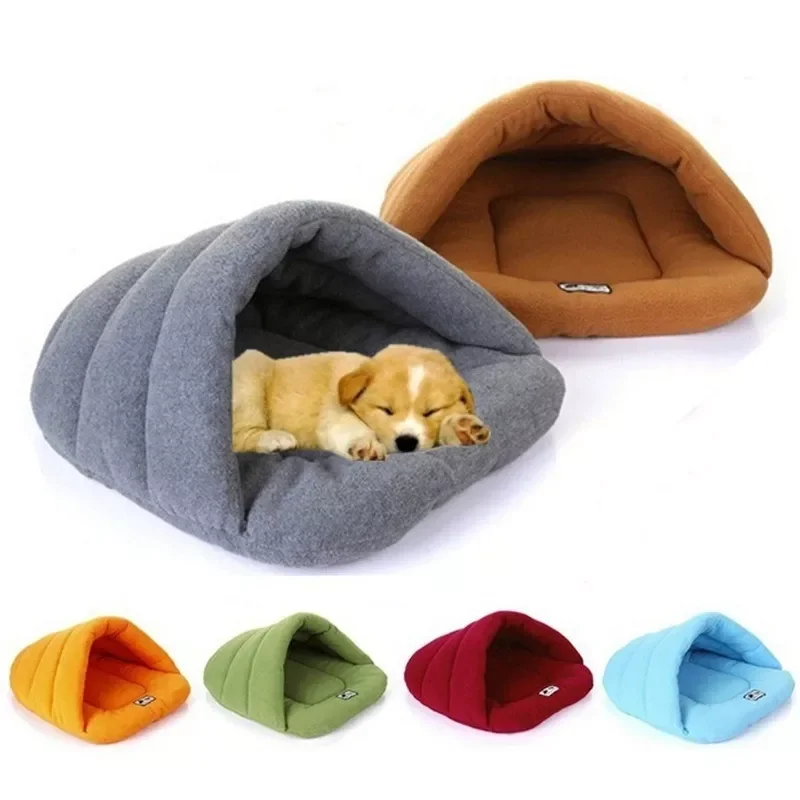 

6 Colors Soft Polar Fleece Pet Mat Winter Warm Nest Pet Cat Small Dog Puppy Kennel Bed Sofa Sleeping Bag House Puppy Cave Bed