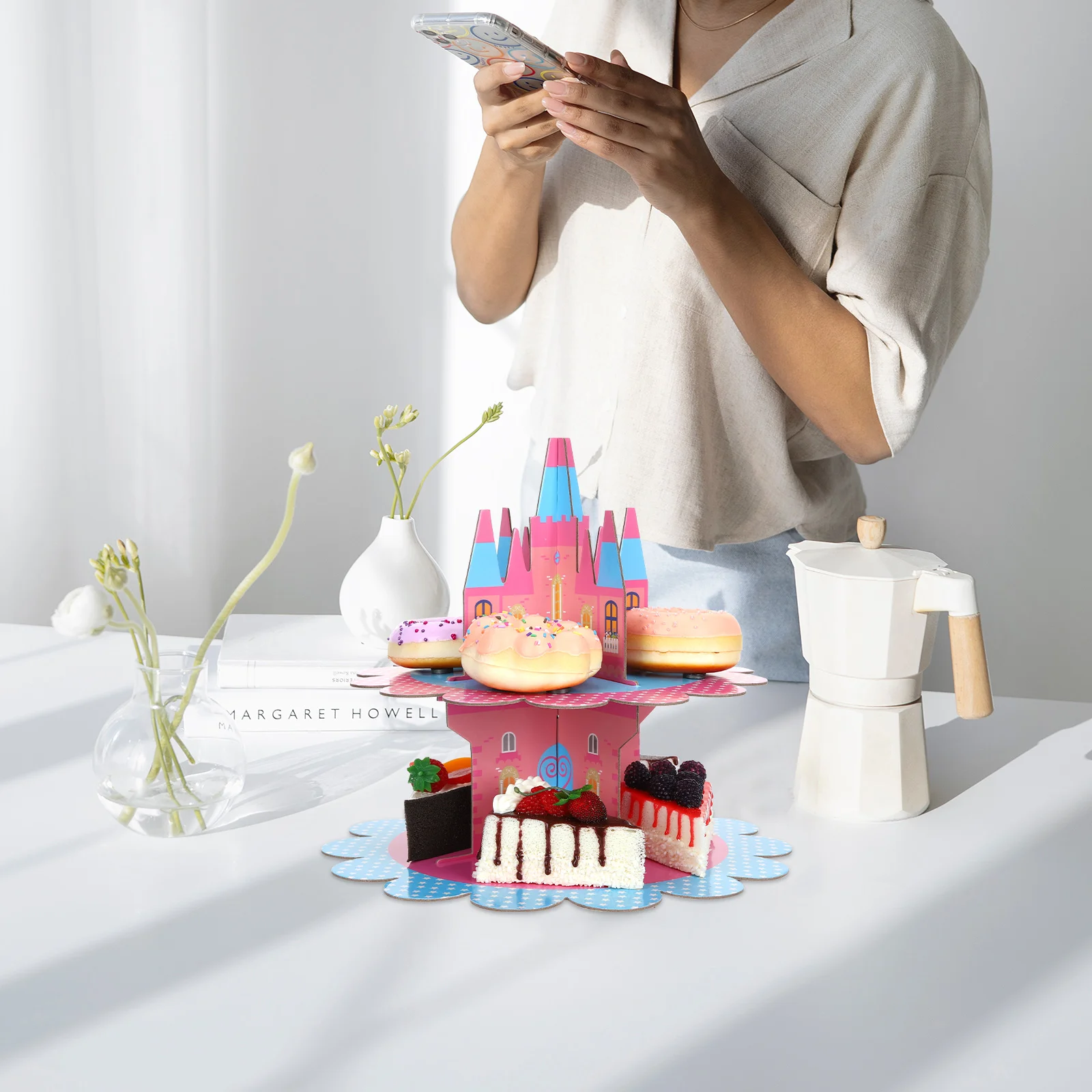 

Desktop Cake Holder Multi-function Dessert Holder Decorative Cupcake Stand Cake