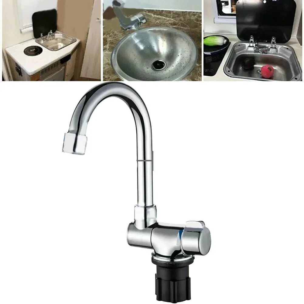 Смеситель для каравана складной на 180 градусов вращающийся 360 кран раковины