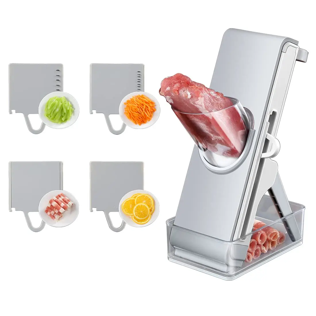 

Mandoline Slicer Adjustable Thickness Kitchen Accessories Gadget Vegetable Chopper Manual Cutter Veggie Chopper with Container