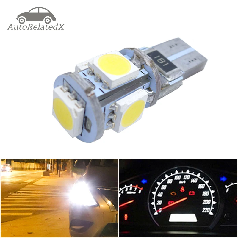 

1x T10 W5w Led Clearance Light Marker Lamp Bulb For Ford Focus 2 1 Fiesta Mondeo 4 3 Transit Fusion Kuga Ranger Mustang Ka S-Max
