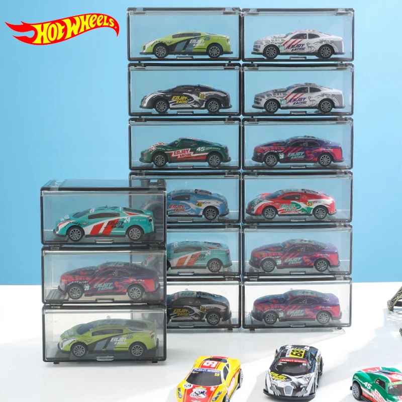 1-20 шт. пылезащитный контейнер для хранения для Hot Wheels 1/64 литая модель автомобиля игрушки для детей коллекционеров дисплей парковка экономит место