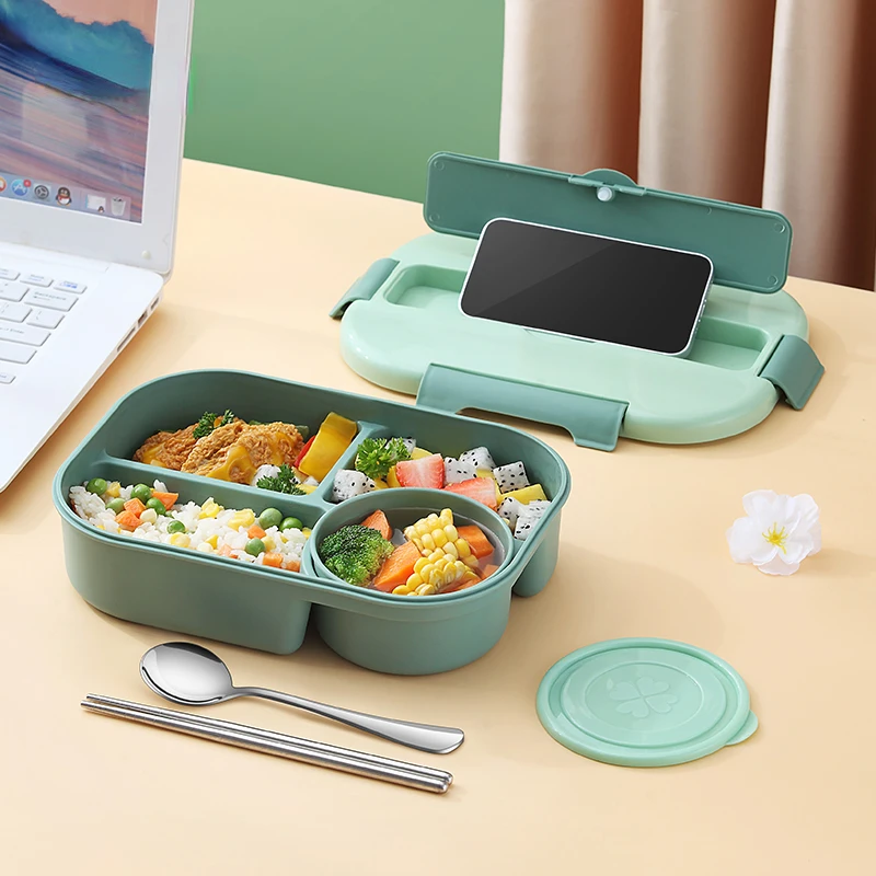 

Leak-proof Fashion Bento Lunch With Box For Container Plastic Container Kids Lunch Food Box Microwave School Lunch Compartment