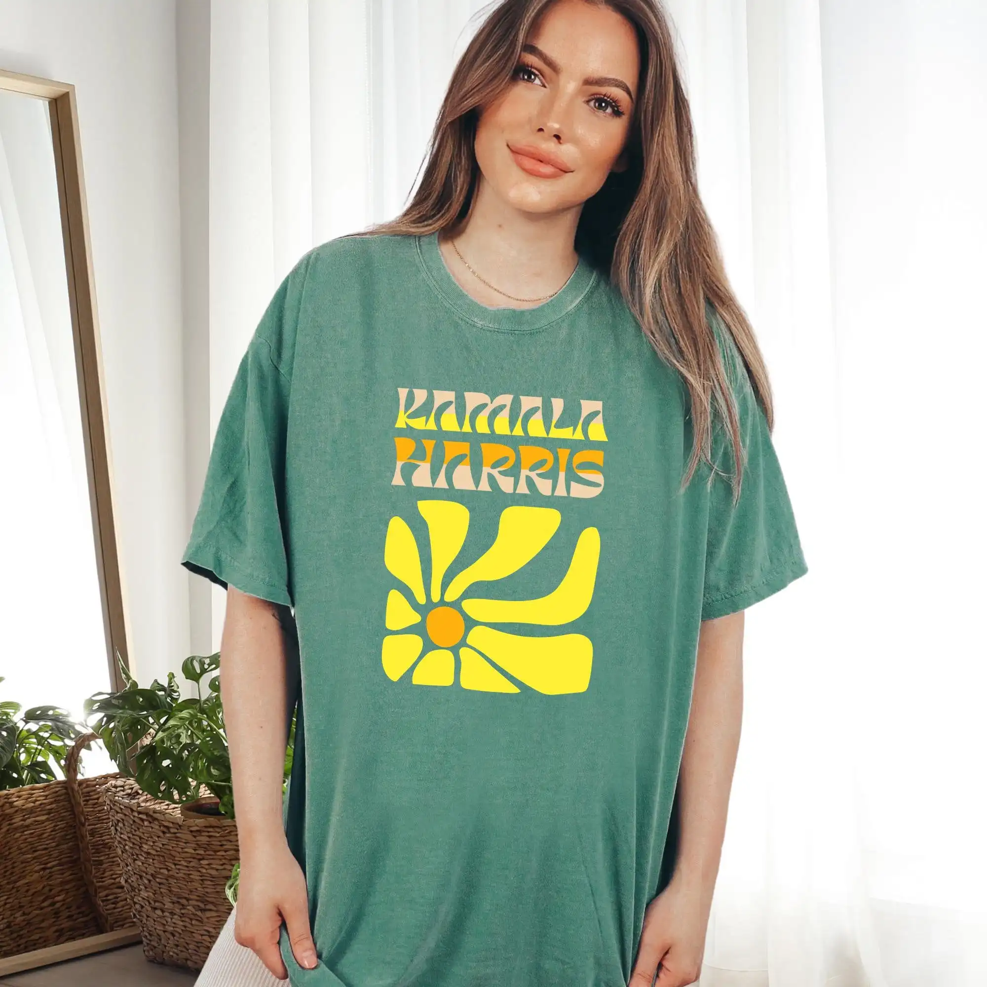 Футболка Comfort Colors Kamala Harris 2024 поддержка выбора для людей феминистка
