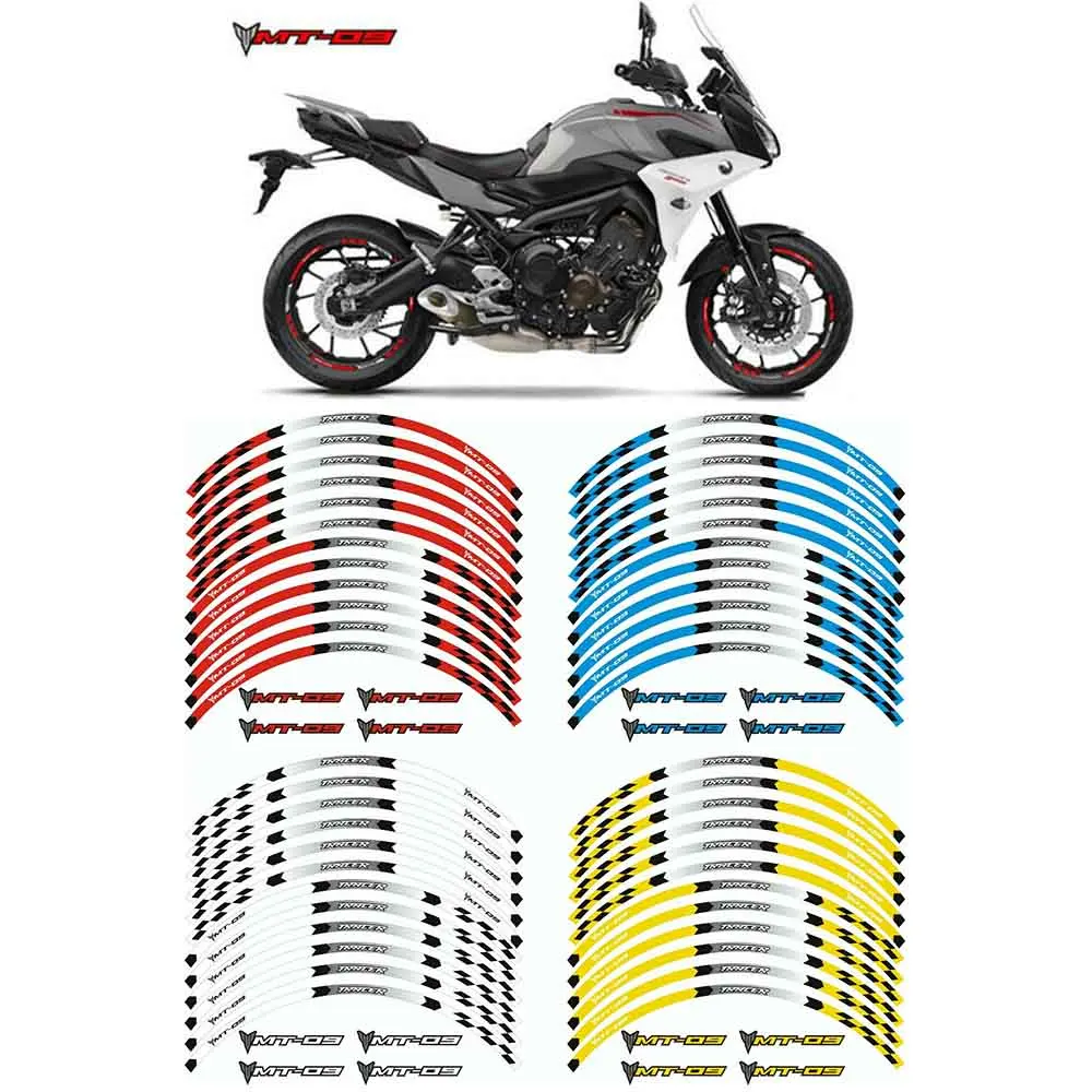 

For YAMAHA MT-09 Tracer 2014-2021 17" Rim Stripes Wheel Decals Tape Stickers