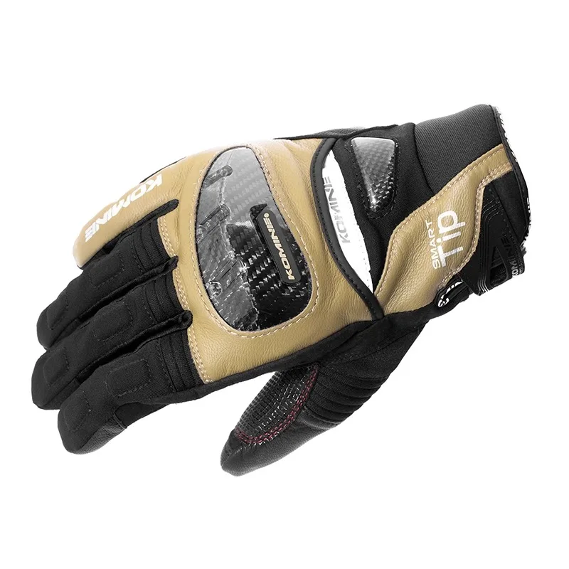 KOMINE GK-819 осенне-зимние мотоциклетные перчатки из козьей кожи водонепроницаемые