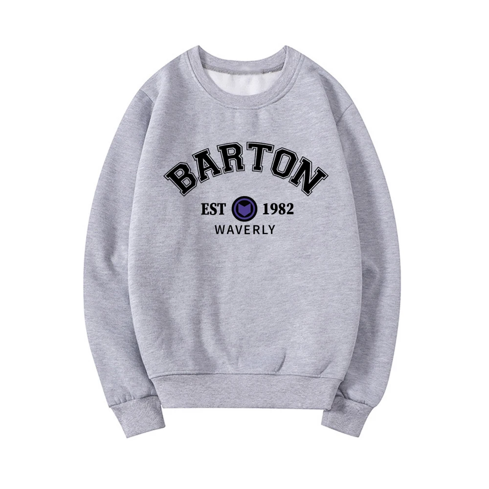 Свитшот Barton 1982 с круглым вырезом свитер модная новинка свитшот супергероями
