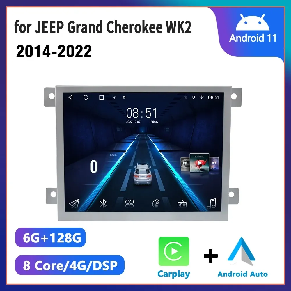 

For Grand Cherokee WK2 2014 - 2022 Dodge Challenger Charger Durango RAM 1500 2500 Android Car Radio Multimedia Video Player GPS